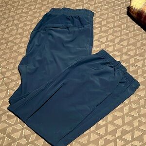 BALEAF Women's Blue Joggers Pants, Lightweight with Drawstring. Size Large